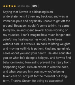 ORTHOPEDIC MASSAGE THERAPY
